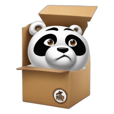 kung fu panda Box glove sticker