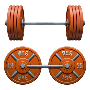 Gym facade with a sign featuring giant weights. sticker