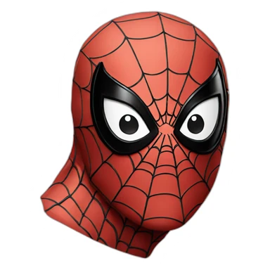 spider-man as the thinking emoji sticker
