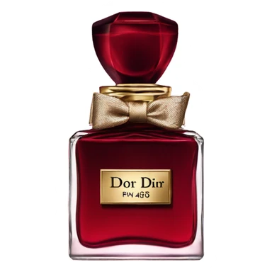 Dark red Dior parfum  sticker