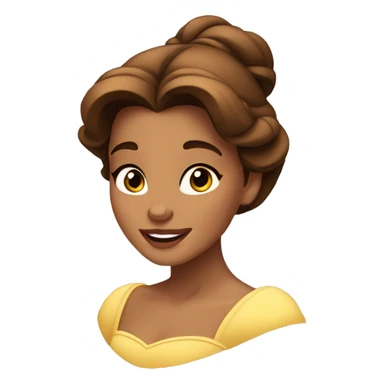 Belle from beauty and the beast sticker