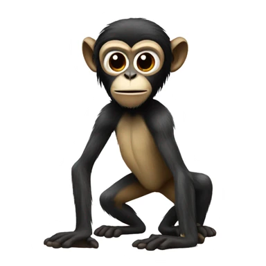 full body spider monkey sticker
