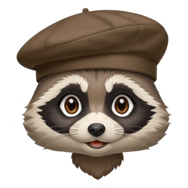 French female raccoon  sticker