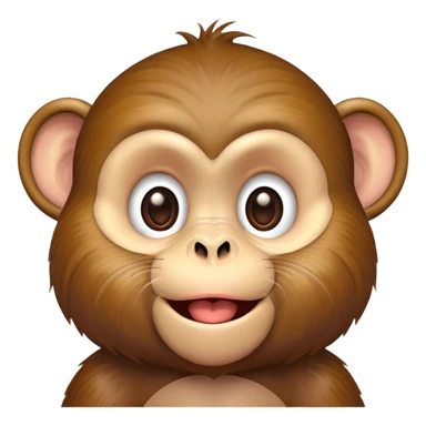 Monkey blowing kiss sticker