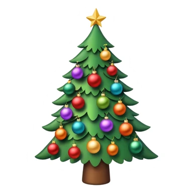 xmas tree sticker
