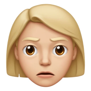 😖 mouth but 😒 eyes sticker