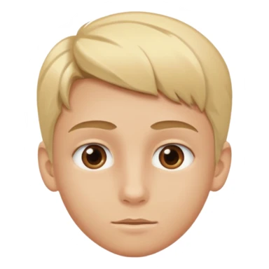 Un garçon blond aux yeux marrons de 13 ans qui tient avec ses mains un L avec des cœurs autour de son visage sticker