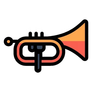 trumpet musical instrument app icon sticker