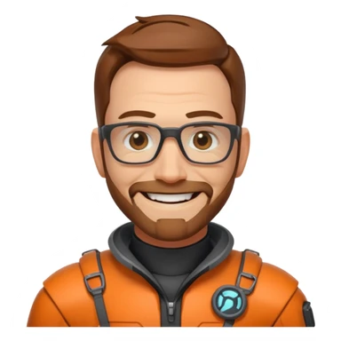 gordon freeman Grinning Face with Smiling Eyes sticker
