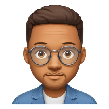 Will Smith with oversized glasses sticker