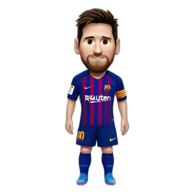 Messi at barcelona sticker