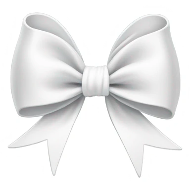 White aestetic bow sticker