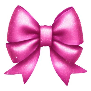 a pinkle sparkly bow sticker