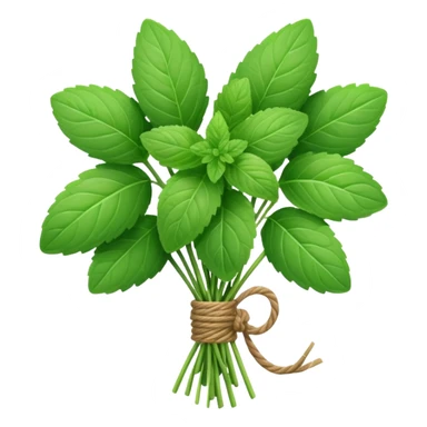 mint herb bouquet sticker