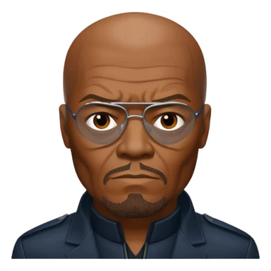 Nick Fury Samuel L. Jackson face only  sticker