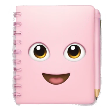 pastel pink notebook sticker