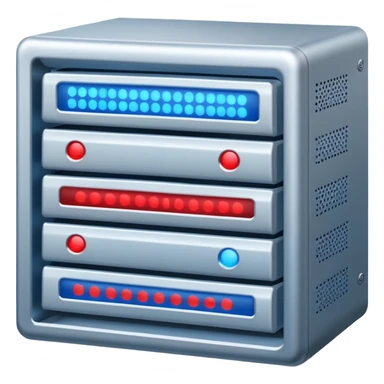 data server rack with blinking lights sticker