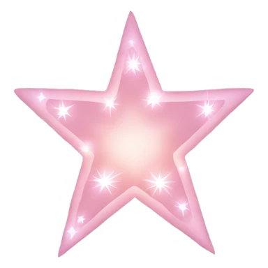 Three small light pink , 4-pointed sparks grouped together. The stars have a slightly elongated shape, giving them a twinkling effect. They vary in size, with the largest star in the center and two smaller stars on either side.  sticker