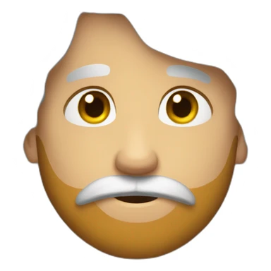 beared man emotions sticker