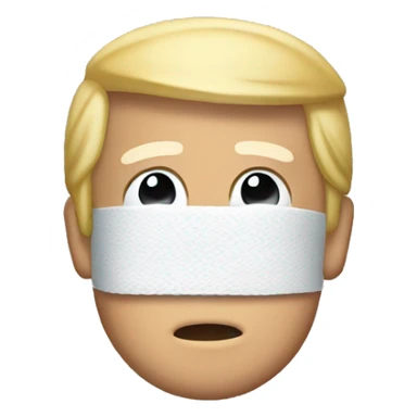 Trump ear bandage sticker