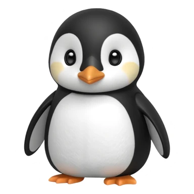 A penguin in the style of a Sylvanian Families doll sticker