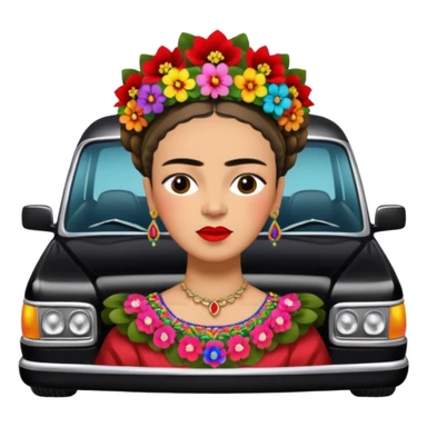 Frida Kahlo in limousine  sticker