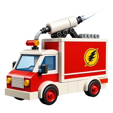  lightning Bug busters exterminators moving truck Lego  sticker