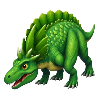 top view of a dinosaur sticker