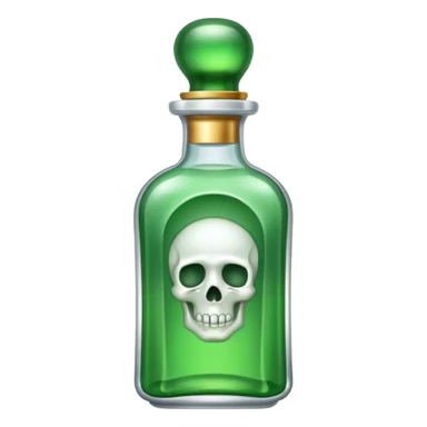 crystal luxurious embalming fluid elixir bottle sticker