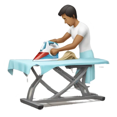 ironman ironing clothes sticker