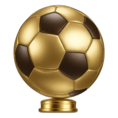 Golden football Ballon D'Or sticker
