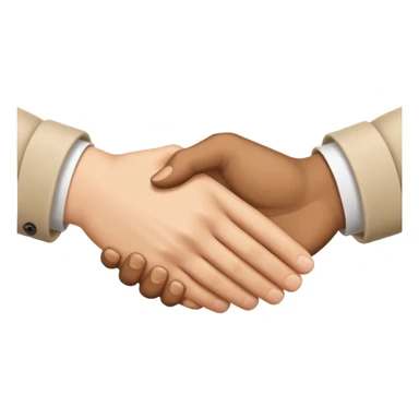 It's a handshake, but only hands sticker