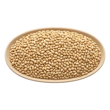 gentle scatter of sesame seeds, off-white, oval-shaped, smooth and curved, natural variation, dry matte texture, minimal, no faces sticker