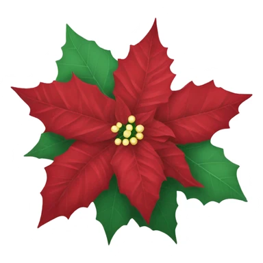 Christmas poinsettia  sticker