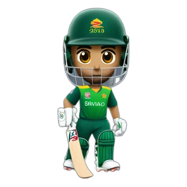 Babar azam in Sri Lankan jersey sticker