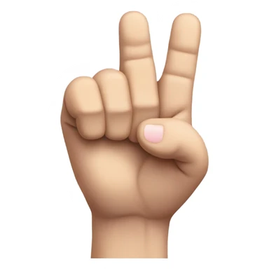 a fist facing up with index and pinky fingers facing up sticker