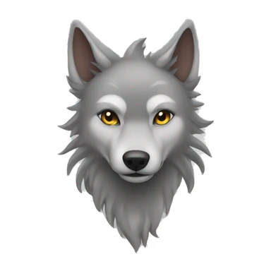 Female Wolf with 9 tails  sticker