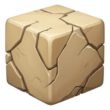 american-beije-intricate-stone-age-rocky-cube-shaped sticker