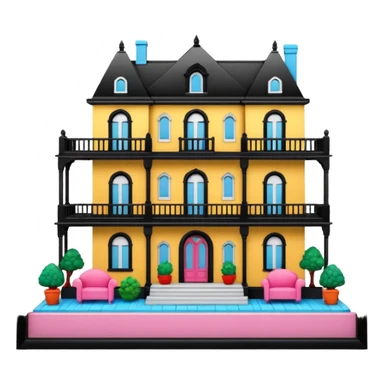 open doll mansion sticker