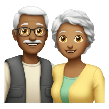 grandparents and grandchild sticker