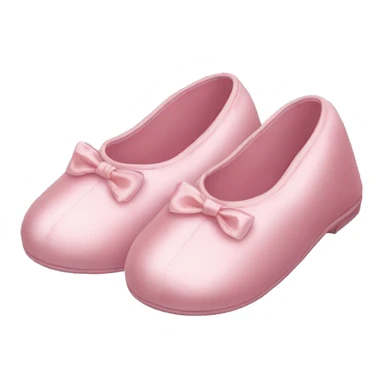 Light pink silk slippers sticker