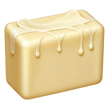 Bar of soap with bite marks. sticker