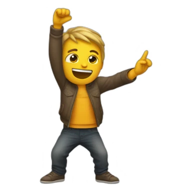 Quelqu'un qui fait un dab sticker