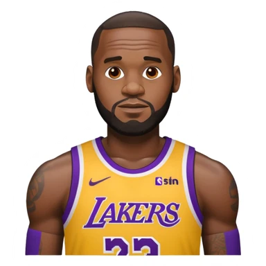 LeBron James Lakers sticker