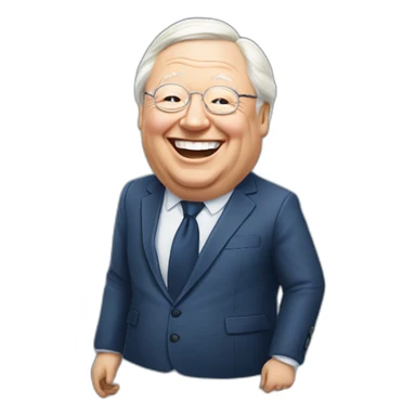 Jean Marie le pen pleure de rire sticker