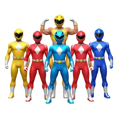 Mighty morphin power rangers sticker