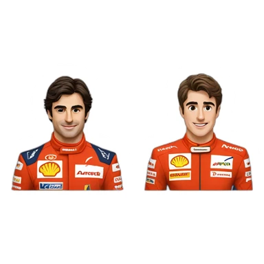 Carlos sainz and Charles leclerc sticker