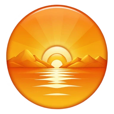 make a sunrise
 sticker