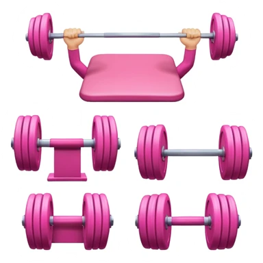 Gym elements pink  sticker