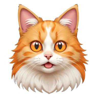 Un chat choqué sur réaction  sticker